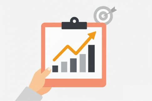 illustration symbolisant le diagnostic de la réussite et la performance. MyDigitalex, votre alliée efficacité